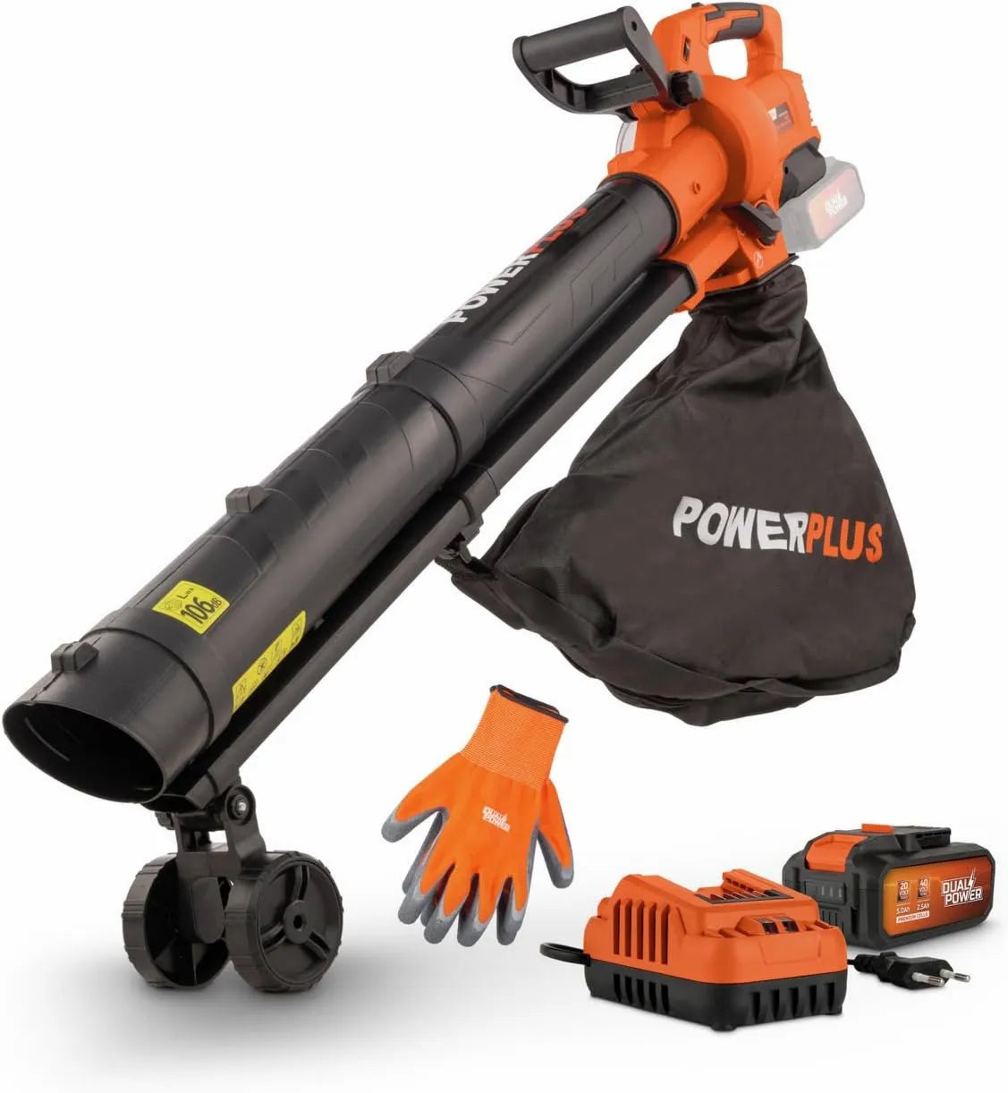 POWERPLUS, PONDPGBVS1-40 V Bateria, Ładowarka, 40 V, Wireless, POWDPGBVS1-40 V
