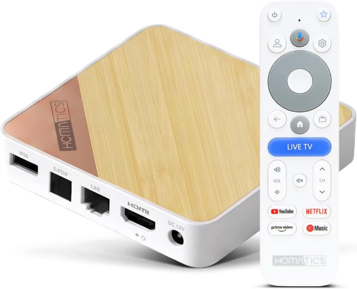 Homatics, Google 5GHz Smart TV, TV, 4K UHD, HDR, WiFi, Bluetooth, WiFi 5GHz, Pilot głosowy