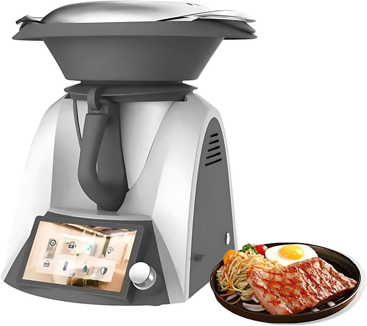 KAIKAFEI robot kuchenny, TFT 7, 3 l, 1500 W, dotyk, WiFi, cal ekranu dotykowego, łączność WiFi, miska 3 l