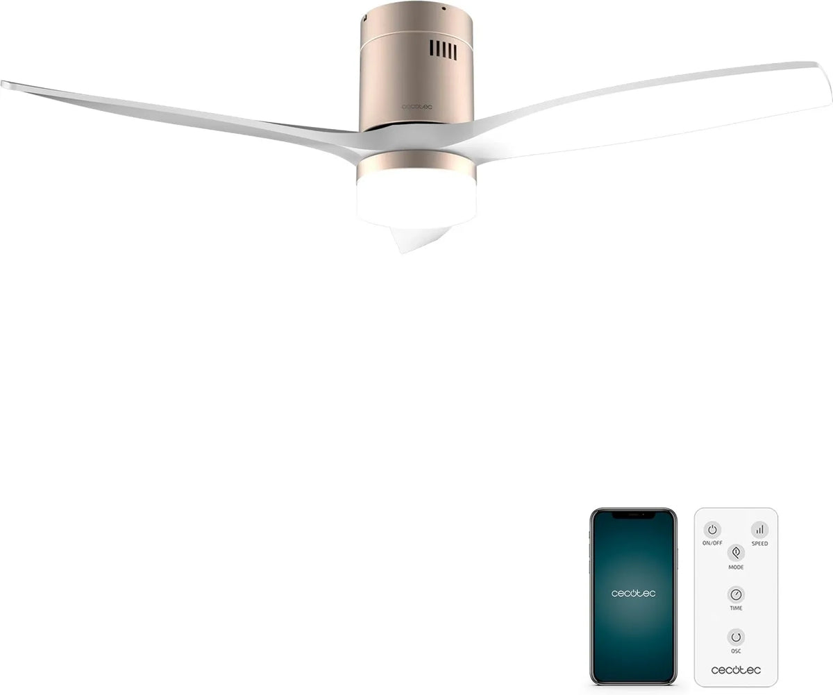 Cecotec wentylator sufitowy, timer, sterowanie WiFi, zdalne sterowanie, stopień ochrony IP44, tryb zima-lato