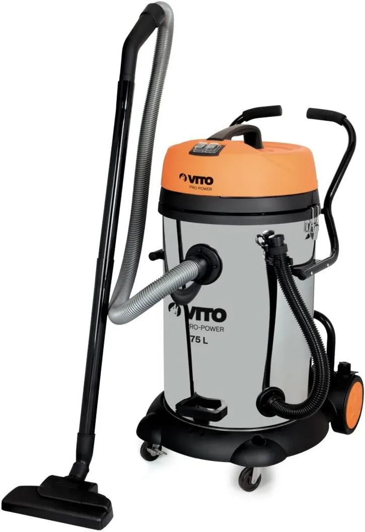 VITO, Odkurzacz, 75 l, 2400 W, profesjonalny, stal nierdzewna