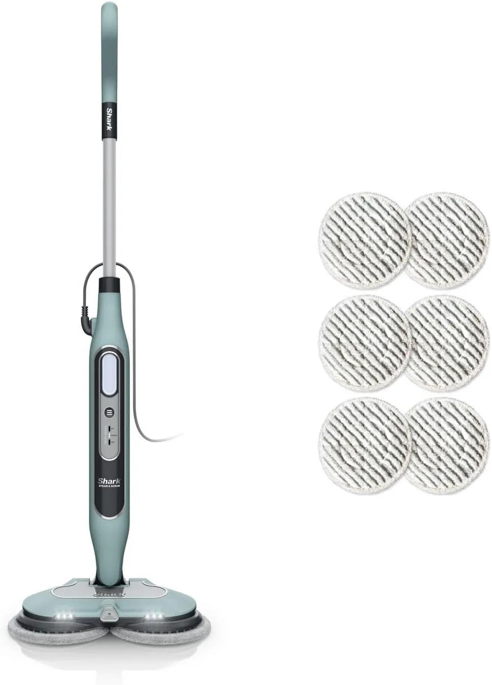 Shark, S8201EUCP czyści, usuwa plamy i brud, do para Mop Automatyczna para i czyszczenie miotły, 3 tryby, 3 ustawienia pary, 2 bufory