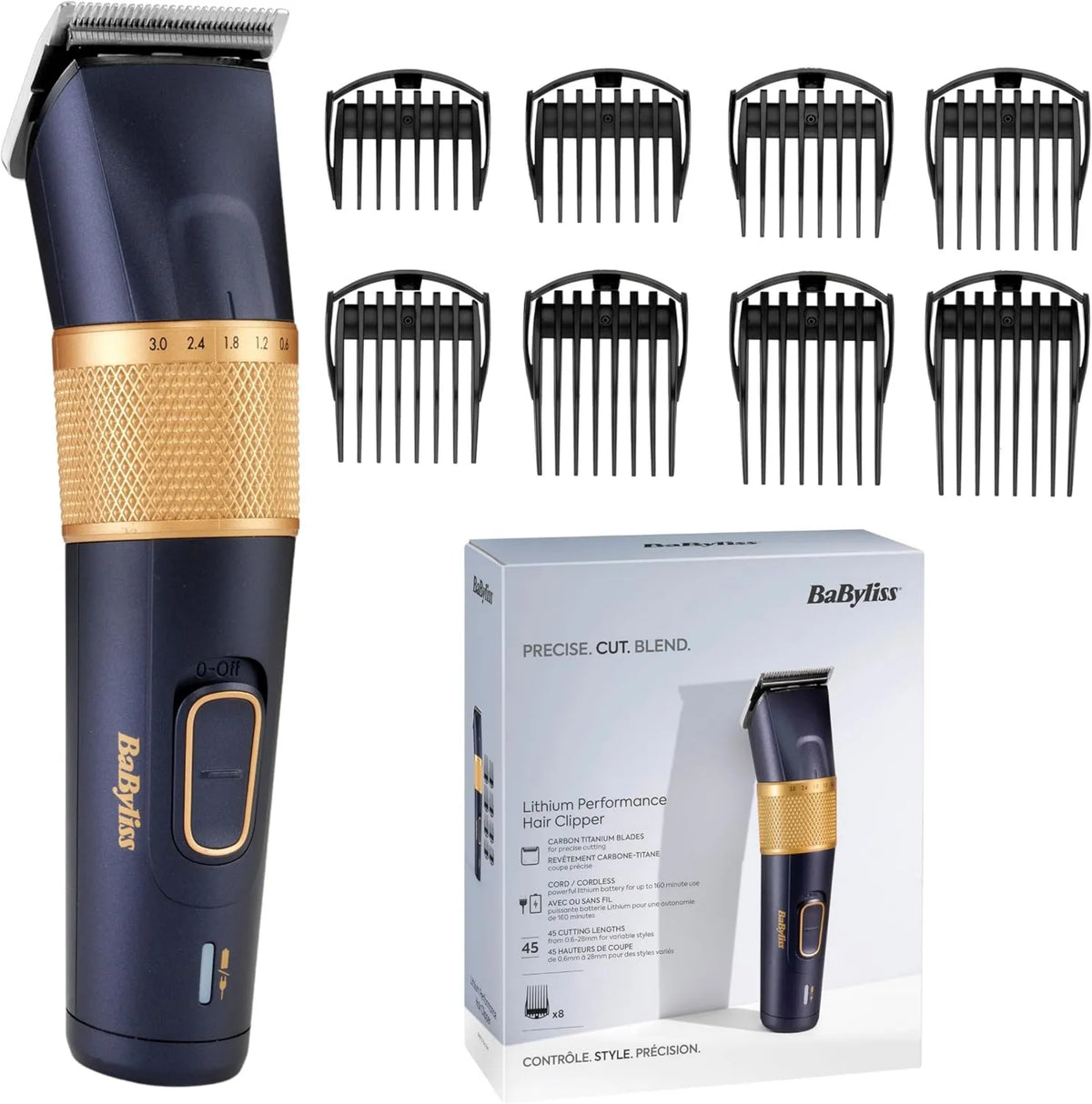 BaByliss maszynka do strzyżenia, Bateria E986E, 28 mm, profesjonalny, bezprzewodowy, niebieski