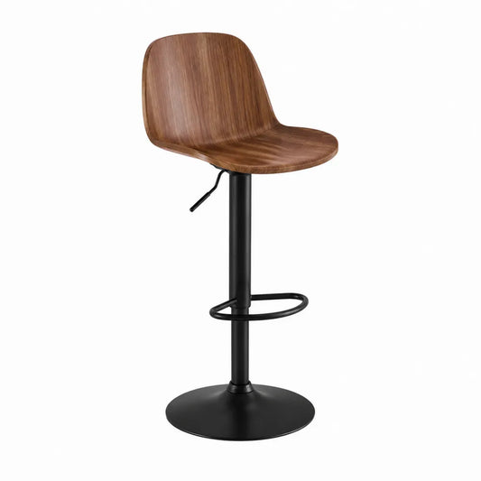 Krzesło barowe sklejka stal czarny 105 cm