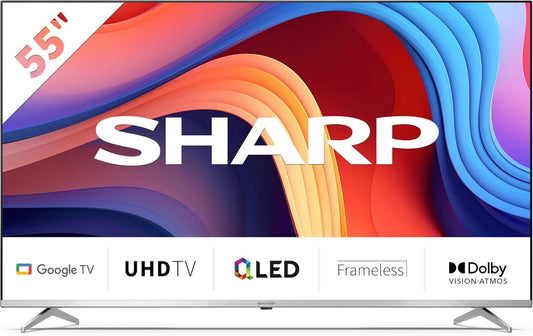 Sharp telewizor, 55GP6260E Smart TV, 139 cm, TV, 4K UHD, QLED, czarny