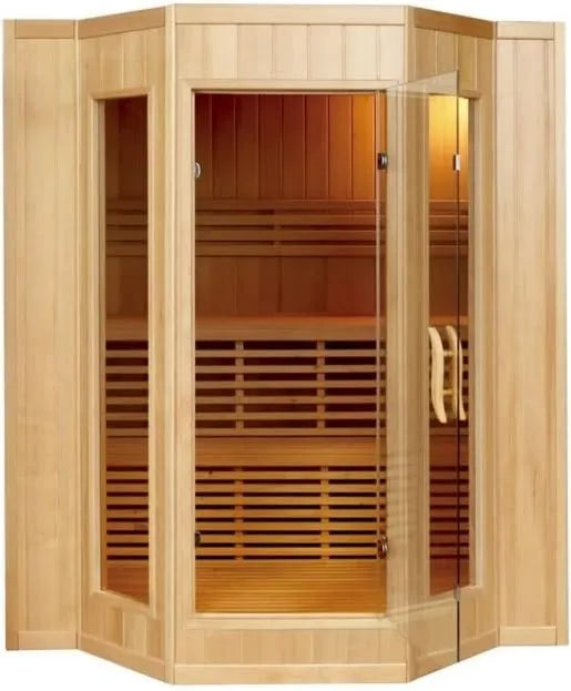 Sauna, 200x175 cm, 230 V, drewniana kabina saunowa ze strefą grzewczą