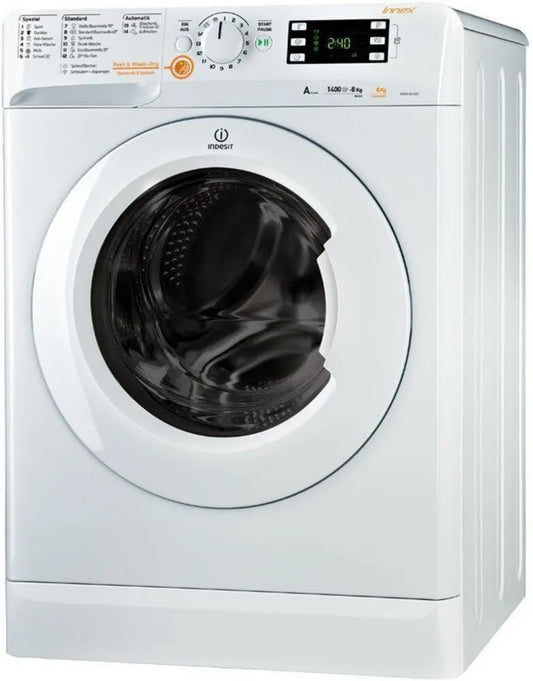 Indesit pralko-suszarka, Suszarnia Linens / 1088 kWh / rok / 10000, 8 kg, Inwerter, biały Linges/1088 kWh/an/10000