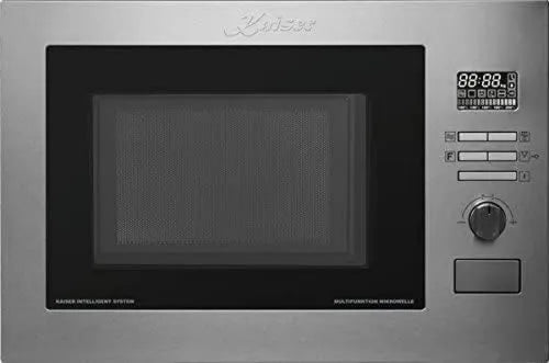 Kaiser, kuchenka mikrofalowa, 25 l, 21 programów, do zabudowy, pizza, stal nierdzewna, 25 l / 21 funkcje, UVP 649 EUR, Zwycięzca Niemieckiej Nagrody Brand 2017- 2018 25 l/21