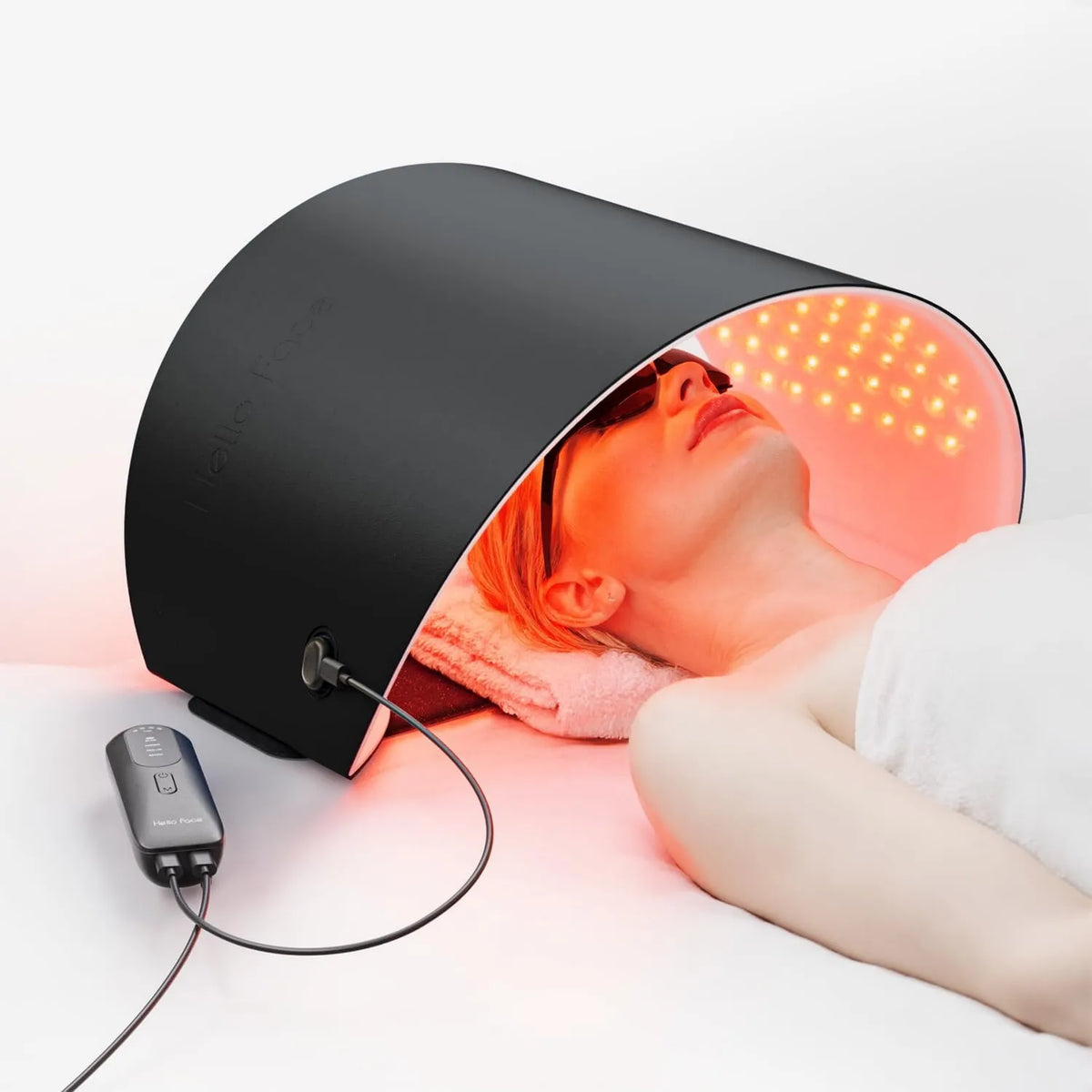 Hello Face, Czerwony i w pobliżu podczerwieni, 4 tryby, FDA zatwierdzone Red terapia światłem dla twarzy, LED Photonic terapia światłem Mask