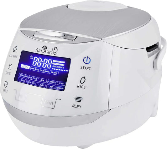 Yum Asia ryżowar, 220- 240 V Kuchenka, elektryczna kuchenka wielofunkcyjna, elektryczna kuchenka ryżowa, 1, 5 l, 6 programów, 240 V, 8 kubków, dotyk 220-240 V