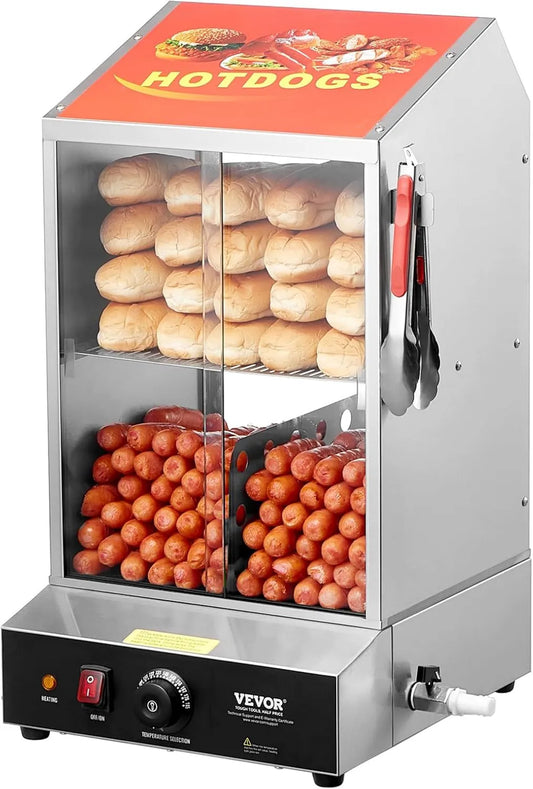 VEVOR, para maszyna, Kuchenka, 37 l, 2 strefy temperaturowe, 2 poziomów, funkcja ogrzewania, szkło