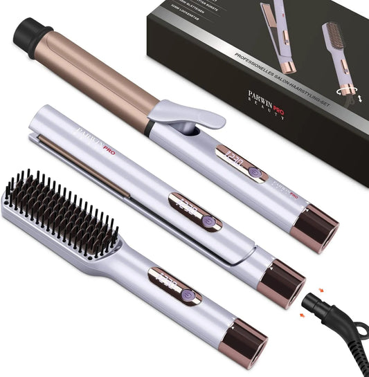 PARWIN PRO BEAUTY prostownica do włosów, Prostownica, profesjonalne, 2 strefy temperatur, Regulacja temperatury przez Led i Ogrzewanie natychmiastowe