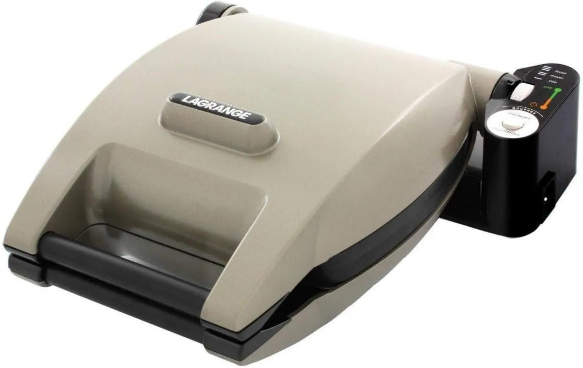 LAGRANGE gofrownica / opiekacz, 019622 gofrownica Premium Gaufres + Gaufrettes + Croque Monsieur Taupe