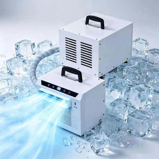 GLBMXDD klimatyzator split, Klimatyzator 1.5- meterconnectingpipe, dotyk, minutnik, kemping, górna rączka, 24- godzinny zegar, nie wymaga montażu. 1.5-meterconnectingpipe
