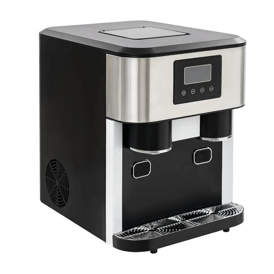 Salmeee kostkarka do lodu, 3- in-1, LCD, pojemność 600 g do domu, bar 3 w 1 600 g
