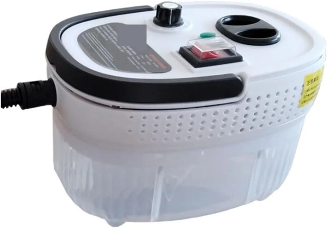 DRAUXI myjka parowa, Okap próżniowy W 1200, 2500 W, okap kuchenny, para wodna, czerwona, wysokociśnieniowy płyn do czyszczenia pary 2500 ml, czyszczenie pary