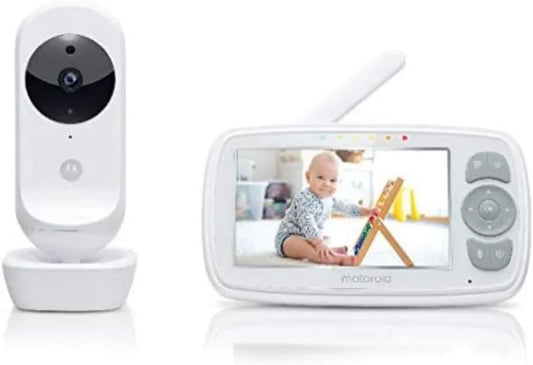 Motorola, Monitor, biały, Baby Ease 34, Monitoring temperatury pokoju 720p- biały, 4.3 'HD-wideo