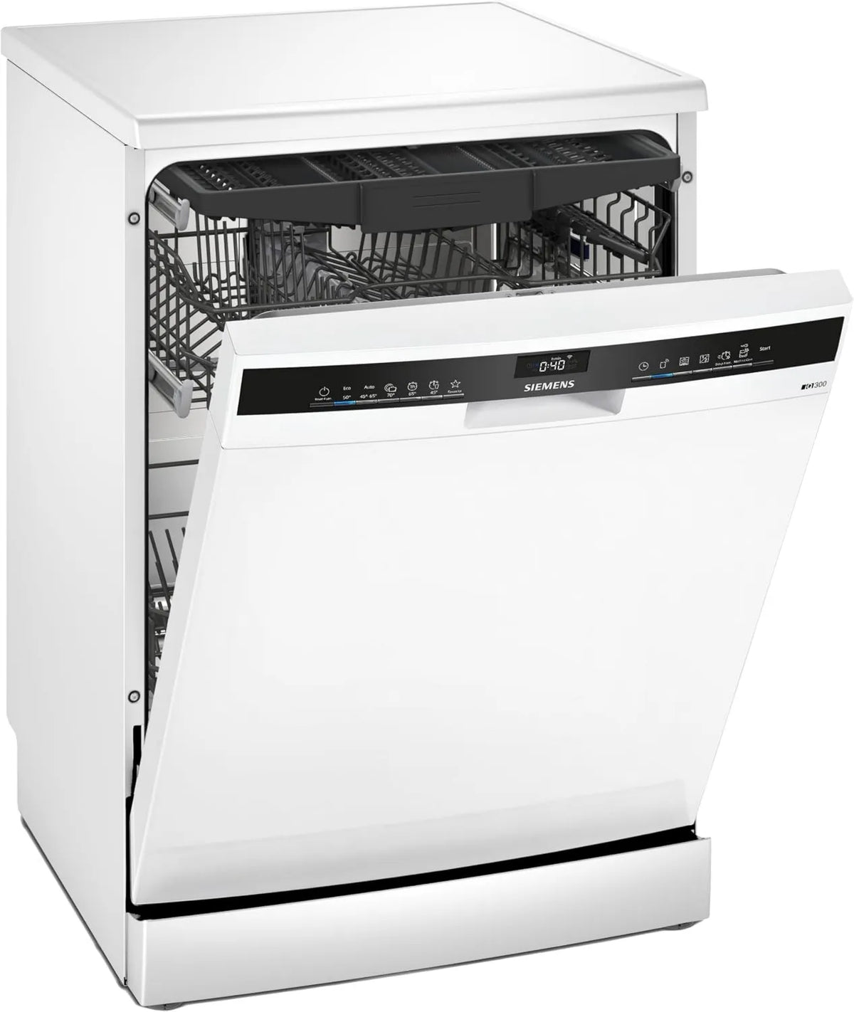 SIEMENS zmywarka, iQ300 SN23HW02ME, 42 dB, free- stojąca, biała, L60 cm, do naczyń wolna-stojąca SN23HW02ME iQ300- 14 sztućce - Indukcja iQ300-14