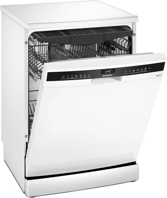 SIEMENS zmywarka, iQ300 SN23HW02ME, 42 dB, free- stojąca, biała, L60 cm, do naczyń wolna-stojąca SN23HW02ME iQ300- 14 sztućce - Indukcja iQ300-14
