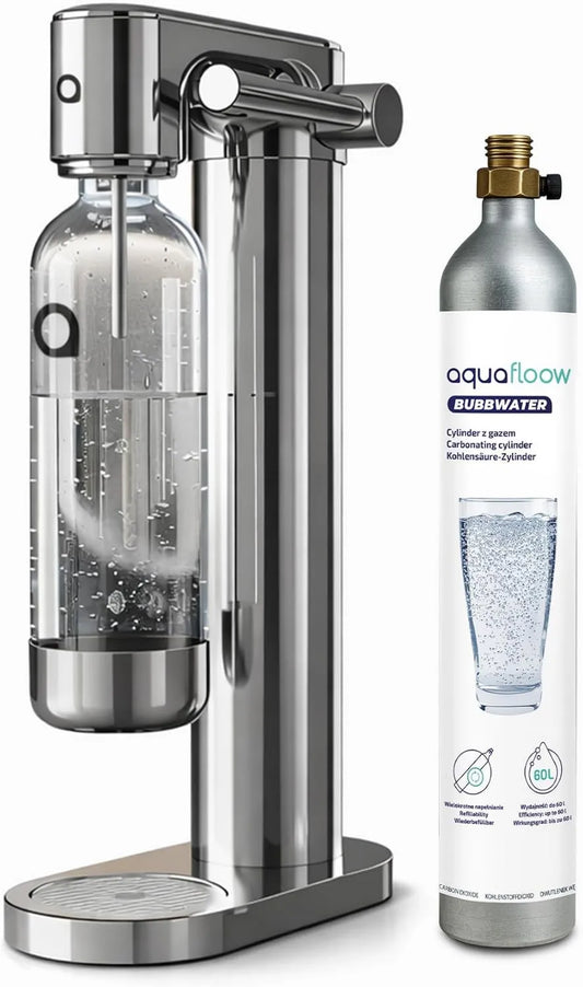 Aquafloow, Water-Maszyna, Butelka, 60 l, Stal nierdzewna, Plastik