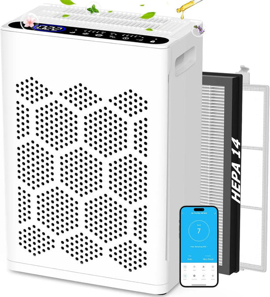 DAYETTE oczyszczacz powietrza, WiFi, duży pokój do 2400 m² z perfumami, inteligentna kontrola WiFi