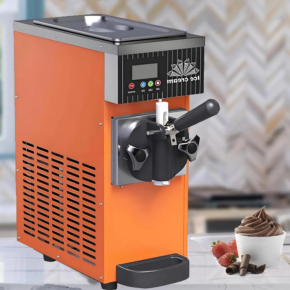 ZYLDDS, Ice-Maszyna, 450 W, LCD ekran, profesjonalny, restauracja, dla restauracji