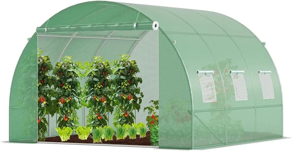 VOUNOT Szklarnia foliowa na zimę, 3 x 3 x 2 m, tunel foliowy