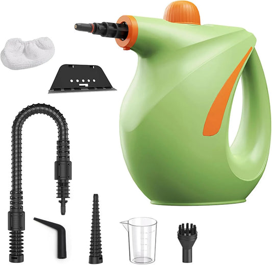 Ejoyous myjka parowa, Czyszczenie parowe 221F, 1200 W, duży zbiornik, wykorzystanie podłogi, kuchnia, samochód, okna i sofa