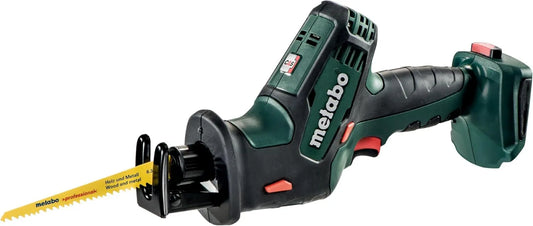 Metabo SSE 18 akumulator do elektronarzędzi, 13 mm, 1,7 kg, zasilanie akumulatorowe, Akumulatorowa piła szablasta LTX Compaxt, ogranicznik głębokości