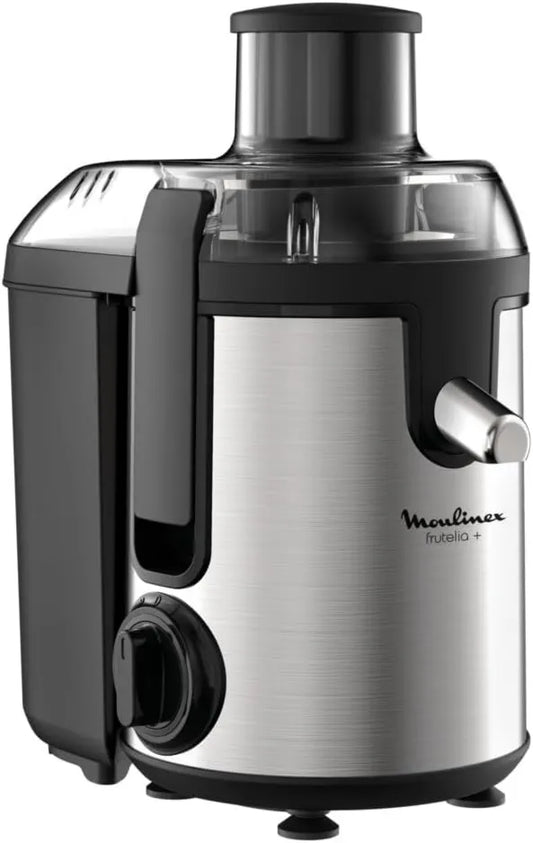 Moulinex JU420D10 wyciskarka do soku, 400 W, 950 ml, Frutelia + wyciskarka, 2 prędkości + puls, wyciskarka kompaktowa, kolektor miąższu 950 ml