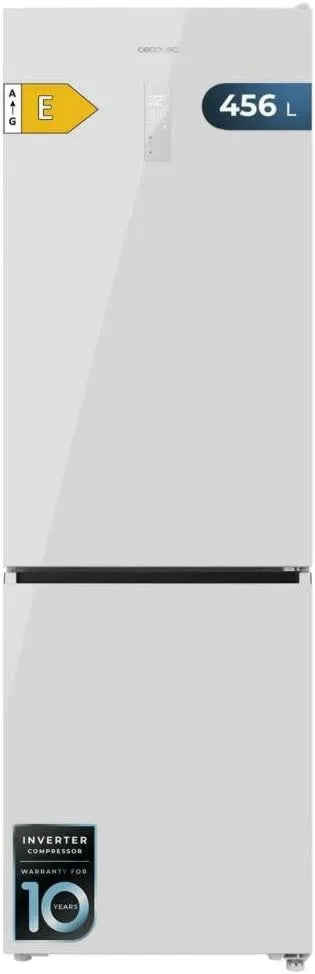 Cecotec lodówka, 201 cm, 59,5 cm, No Frost, technologia No Frost, MAX INSIDE z VIP Tech, sprężarka inwerterowa Plus, niskie zużycie energii