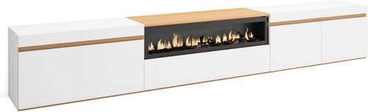 Skraut Home, Szafka TV, 288x45x35 cm, biały, TV Grand Format