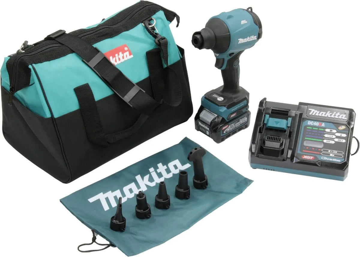 Makita, AS001GA102 Wentylator, 40 V, niebieski, wentylator cyrkulacyjny powietrza, 40 V Max Wentylator bezprzewodowy