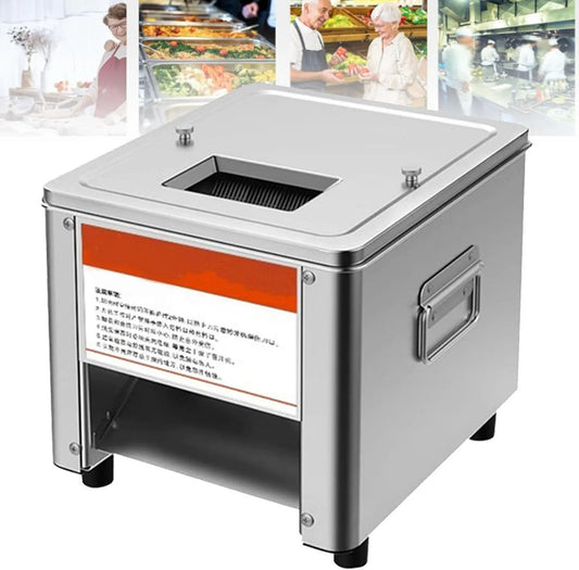 asdchZen krajalnica, Elektryczny do mięsa do profesjonalnego użytku stali nierdzewnej Sturdy do mięsa i warzyw bez kości Tender, 10 Mm, 850 W, 5 Mm