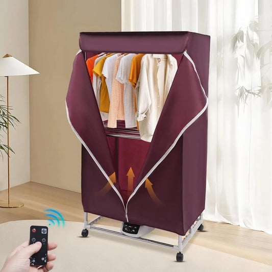 Suszarka do ubrań, 1500 W, 65 kg, 45 dB, Przenośna suszarka do ubrań