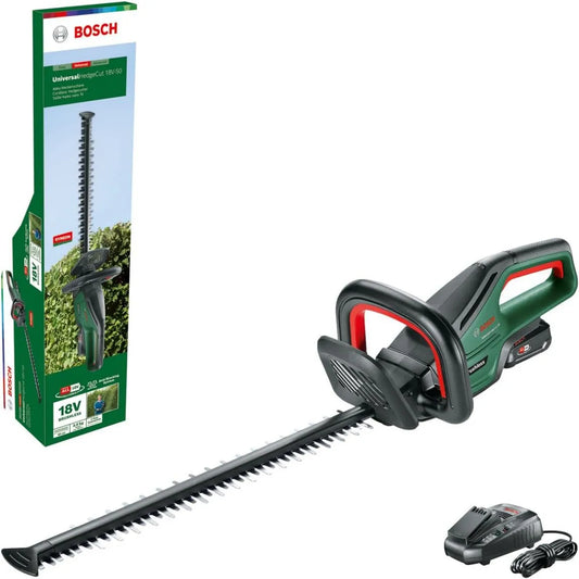 Bosch, 2,5 Ah, 50 cm, zasilanie akumulatorowe, Home and Garden Sekator akumulatorowy UniversalHedgeCut 18V-50, długość listwy tnącej 50 cm