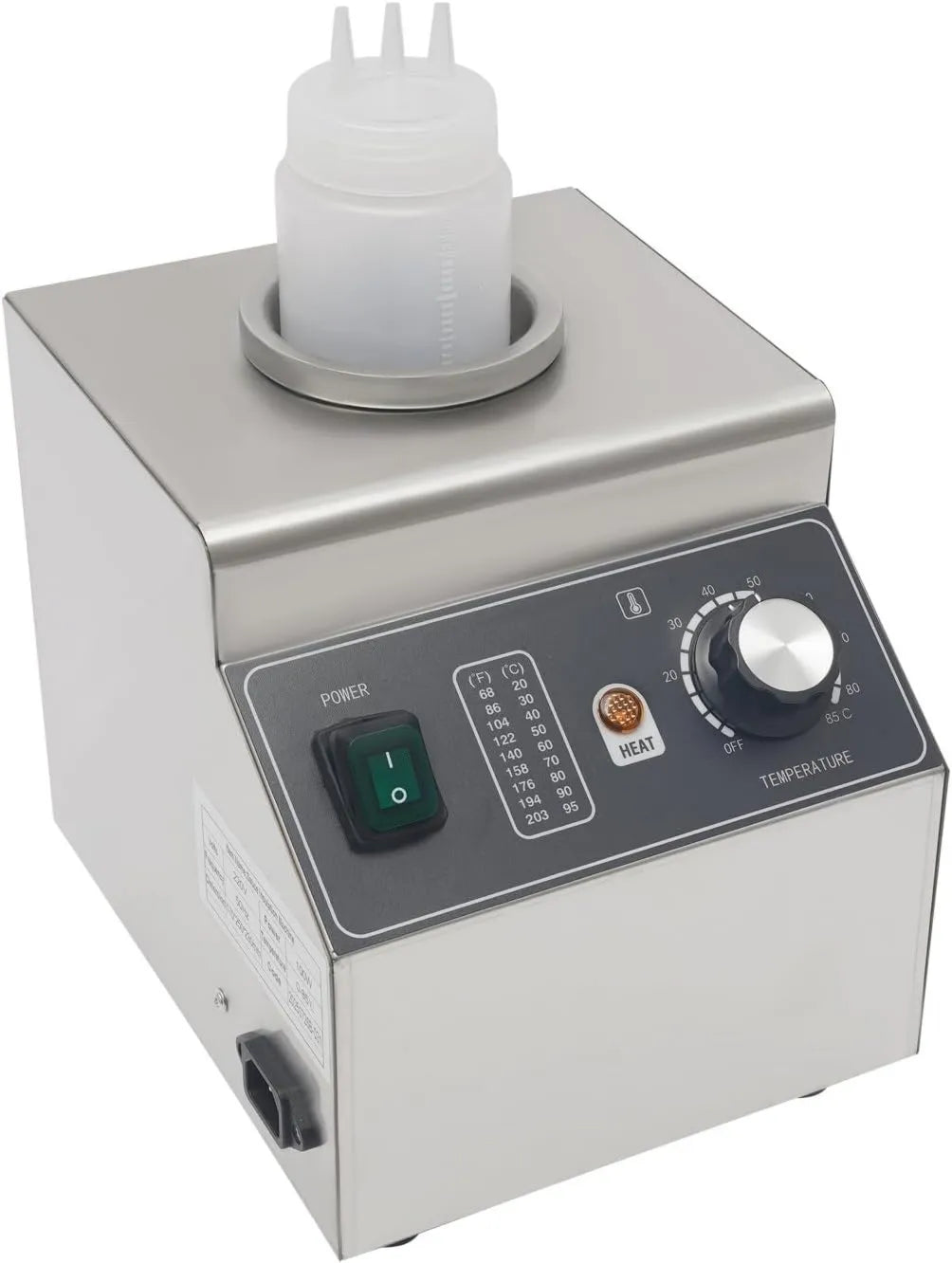 BJTDLLX, butelka, 100 W, 30 do 85°C, 680 ml, stal nierdzewna, ogrzewanie, do sosów, piec do sauku