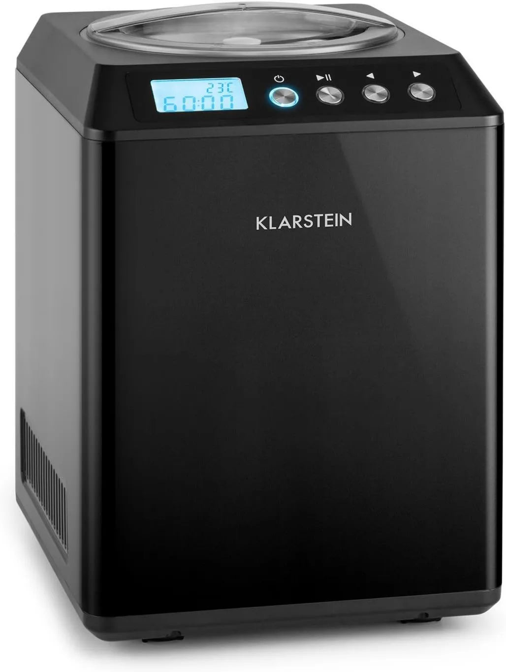 Klarstein kostkarka do lodu, 40 min, 250 W, 2,5 l, stal nierdzewna, Vanilla Sky, maszyna do lodów, funkcja utrzymywania chłodu