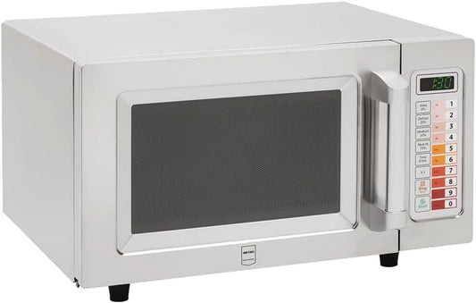 METRO Professional, METRO profesjonalny Kuchenka mikrofalowa, 51, 1 x 43, 2 x 31, 1 cm, 25 l, 1000 W, METRO GMW1125, dotyk, licznik, stal nierdzewna, srebro, 100 Programów