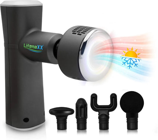 Lifenaxx, Elektryczny grzejnik, LX- 041 Pistol 2000 mAh, 3 poziomów, USB, 5 głowic, 4 poziomów stałe, ładowane przez USB LX-041