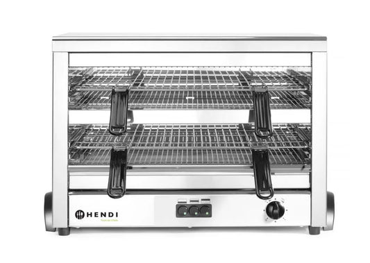 HENDI, Produkt kwarcowy podczerwieni, profesjonalny elektryczny Salamander, GN 1, 400 V, 4500 W, 682x528x, 455 mm, stal nierdzewna