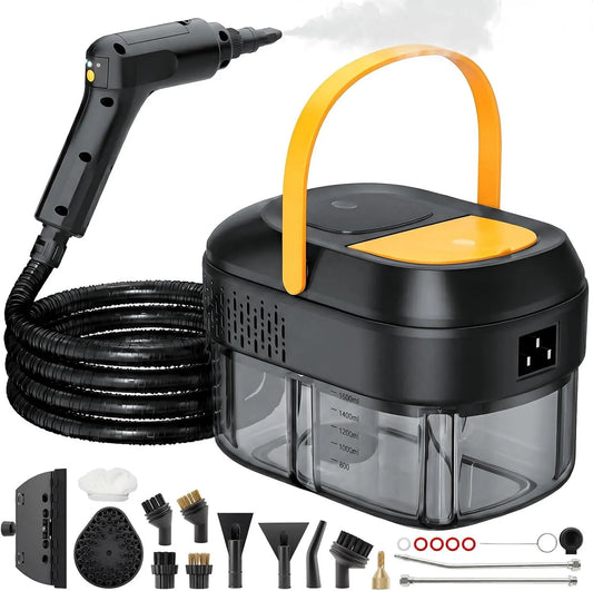 trueblow myjka parowa, Czyszczenie parowe, 2500 W, 10 s czyszczące, przenośne, duży zbiornik, zużycie podłogi, kuchnia, samochód, okna i kanapa, 14 Akcesoria Wliczone