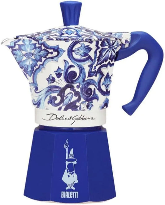 Bialetti, Moka Express Niebieski Mediterraneo elektryczny ekspres do kawy dla 6 kubków