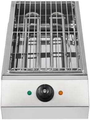 MJMLUCK grill elektryczny, Piec elektryczny, 1800 W, przenośny, na zewnątrz, profesjonalny, stal nierdzewna, blat elektryczny grill 1800 W