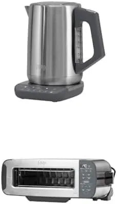 NINJA, KT201EU 3- in-1 czajnik elektryczny, 1, 7 l, grill, stal nierdzewna, LED + Foodi ekran, Grill ból, Grill i prasy Panini, ST202EU 3 w 1